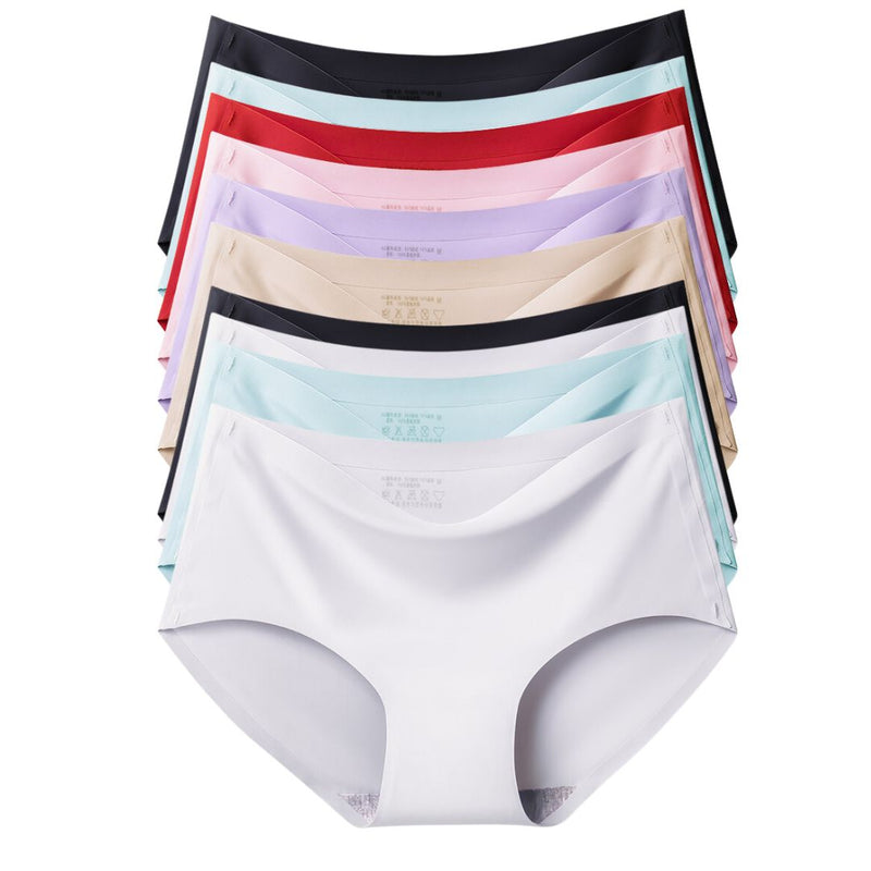 Compre 5 Leve 10 Calcinhas de seda sem costura - Frete Grátis.