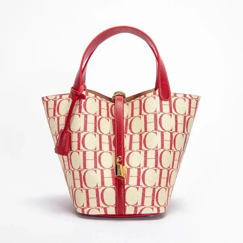 Bolsa de Ombro Luxuosa com Textura Jacquard