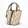 Bolsa de Ombro Luxuosa com Textura Jacquard