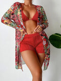 Saida de praia, Maiô Plus seca barriga, Maiô com saida de praia, Maio zero barriga, Maio plus size, Biquini Verde agua, Biquini Tomara que caia, biquini floral, biquini,